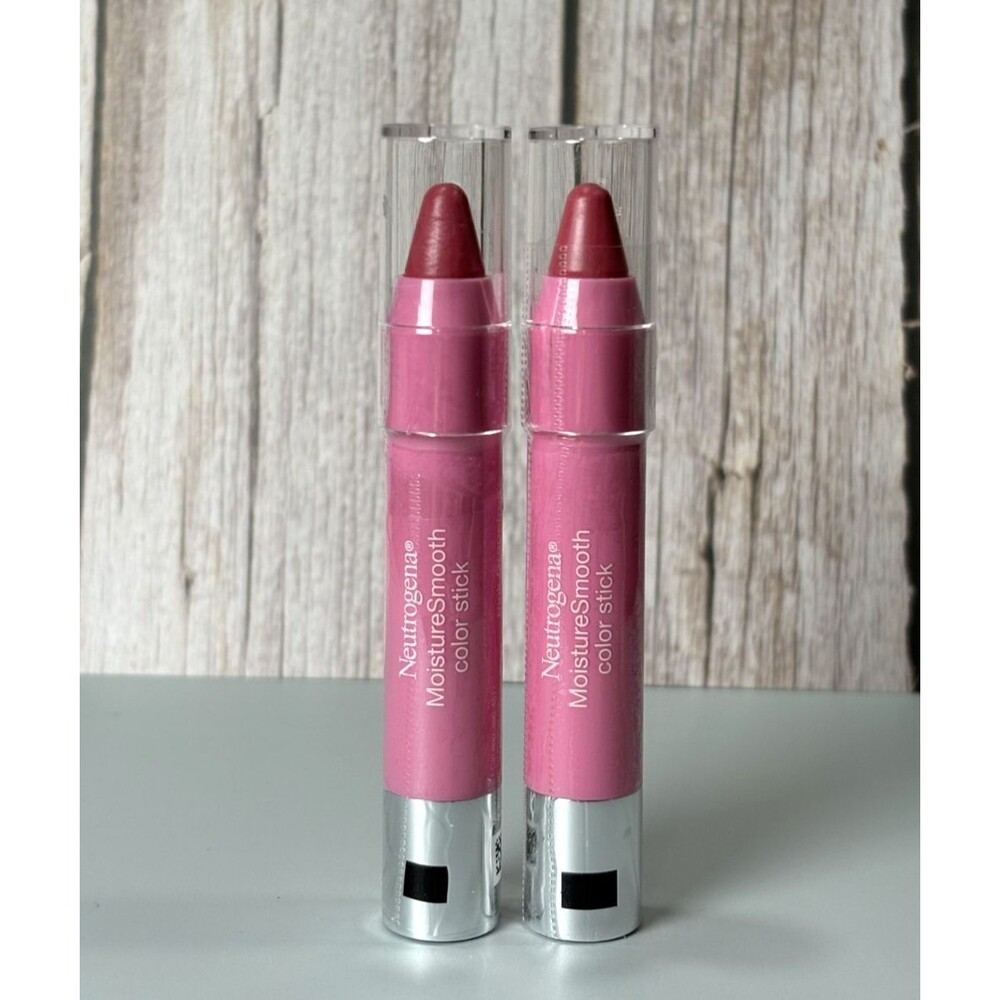 NEW 2 Pack Neutrogena MoistureSmooth Color Stick  # 140 Pink Grapefruit